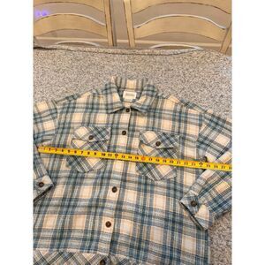 Boston Traders Plaid Shacket Overshirt Jacket Button Front Chest Pockets Size XL